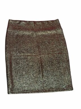 LuLaRoe Metallic Gold Pencil Skirt 2XL Holiday Party Skirt